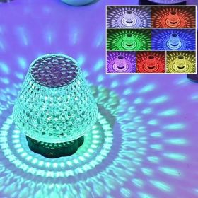 Diamond Crystal Lamp Table Light USB Touch (Color: Charging 16colors, Electrical outlet: USB)