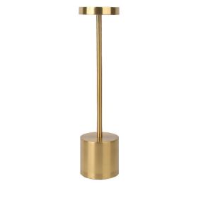 LED Waterproof Rechargeable Desk Lamp (Color: Gold)