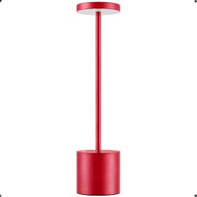 LED Waterproof Rechargeable Desk Lamp (Color: Red)