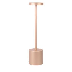 LED Waterproof Rechargeable Desk Lamp (Color: rose gold)