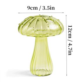 Mushroom Glass Vase (Color: HGA0012459-A, Ships From: CN)