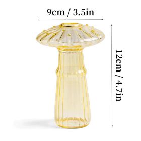Mushroom Glass Vase (Color: HGA0012459-C, Ships From: CN)