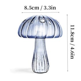Mushroom Glass Vase (Color: HGA0012459-E, Ships From: CN)