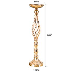 Gold/Silver Wedding Candle Holders Decor (Color: Gold Large, Ships From: China)
