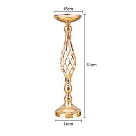 Gold/Silver Wedding Candle Holders Decor (Color: Gold Middle, Ships From: China)