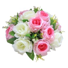 Gold/Silver Wedding Candle Holders Decor (Color: White Peach Pink, Ships From: China)