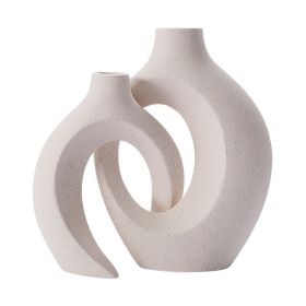 2Pcs Nordic Ceramic Vase (Color: Snuggle Set, Ships From: China)