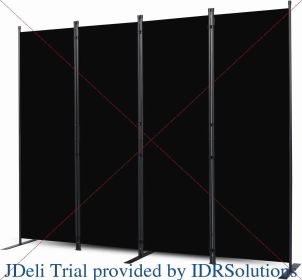 Room Dividers (Color: Black, size: 22 - 8 Panel)