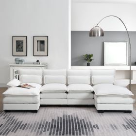 " Modern U-shaped Sectional Sofa (Color: as Pic)
