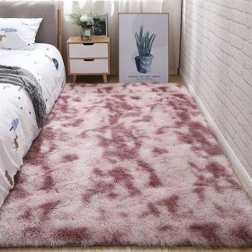 Soft Fluffy Area Rug (Color: Tie Dye Pink, size: 31.5*78.74inch)