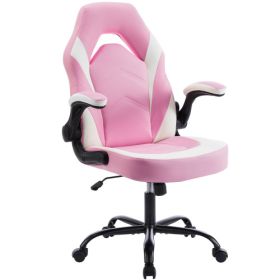 Ergonomic Office Computer Home Gaming Desk Chair (Color: PINK)