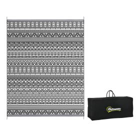 Reversible Outdoor Rug, (Color: as Pic)
