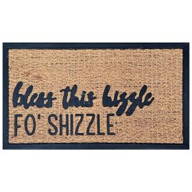 Funny Coir Doormat ,The Entrance Way Outdoor with Heavy-Duty Non Slip (size: 30x17inch)