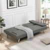 sofa bed with Armrest two holders WOOD FRAME,