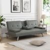 sofa bed with Armrest two holders WOOD FRAME,