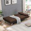 sofa bed with Armrest two holders WOOD FRAME,