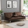 sofa bed with Armrest two holders WOOD FRAME,