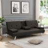 sofa bed with Armrest two holders WOOD FRAME,