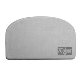Super Absorbent Bath Mat Quick Drying Shower Carpets (Color: Gray With Logo, Specification: 400MMx600MM)
