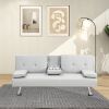 sofa bed with Armrest two holders WOOD FRAME,