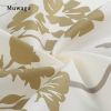 Muwago Silhouette Flower Shower Curtains