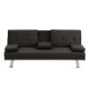 sofa bed with Armrest two holders WOOD FRAME,