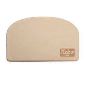 Super Absorbent Bath Mat Quick Drying Shower Carpets (Color: Beige With Logo, Specification: 500MMx800MM)
